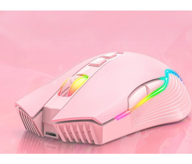 Onikuma Różowa Bezprzewodowa mysz do gier 2.4G CW905 - 1455712 - zdjęcie 6